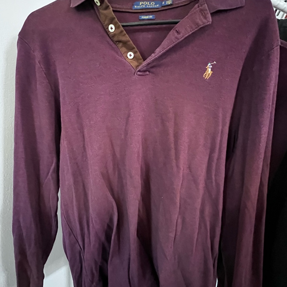 Polo by Ralph Lauren Men's Maroon Shirt